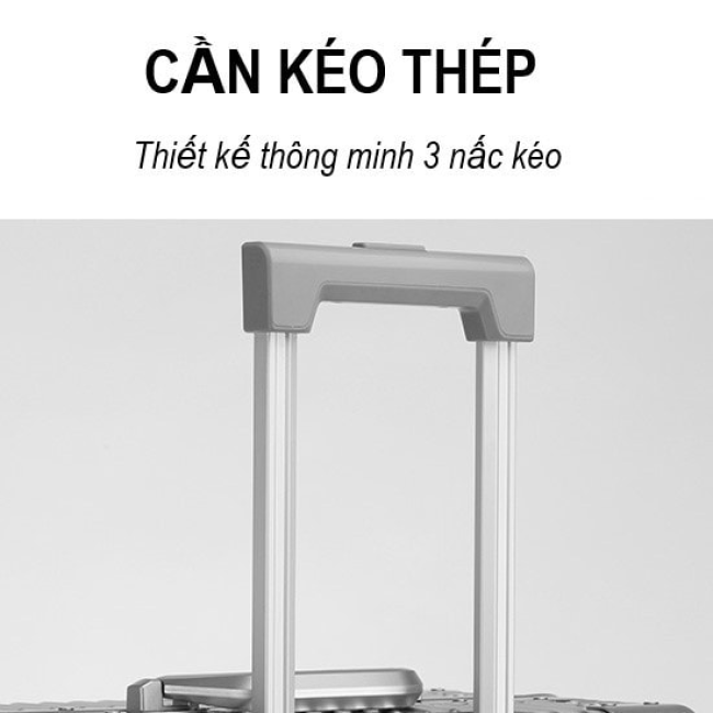[SBAESTORE] Vali Nhôm Nguyên Khối Mã MS1805