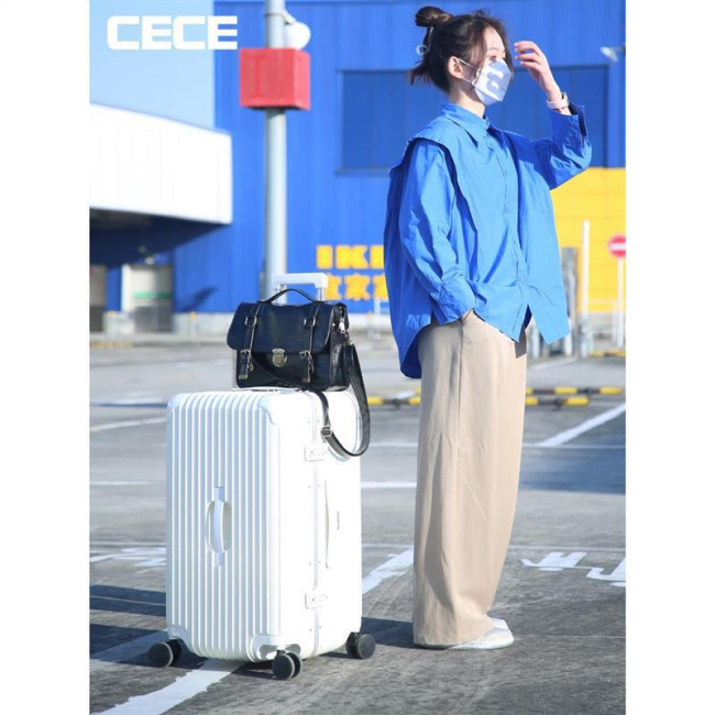 [SBAESTORE] Vali khổng lồ Trunk Plus Khung nhôm cacbon chịu lực nhựa PC 3 lớp siêu bền