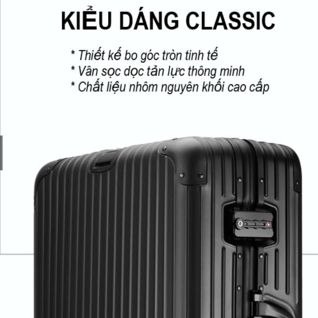 Vali Nhôm Nguyên Khối Cao Cấp – MS1801
