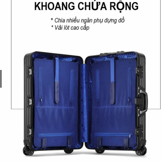 [SBAESTORE] Vali Nhôm Nguyên Khối Cao Cấp Chất Lượng