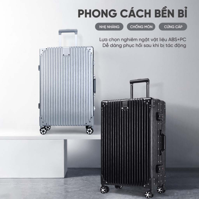 [SBAESTORE] Vali kéo du lịch KIDEN khung nhôm khóa sập cao cấp TSA tiêu chuẩn quốc tế chống trộm