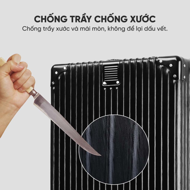 [SBAESTORE] Vali kéo du lịch KIDEN khung nhôm khóa sập cao cấp TSA tiêu chuẩn quốc tế chống trộm