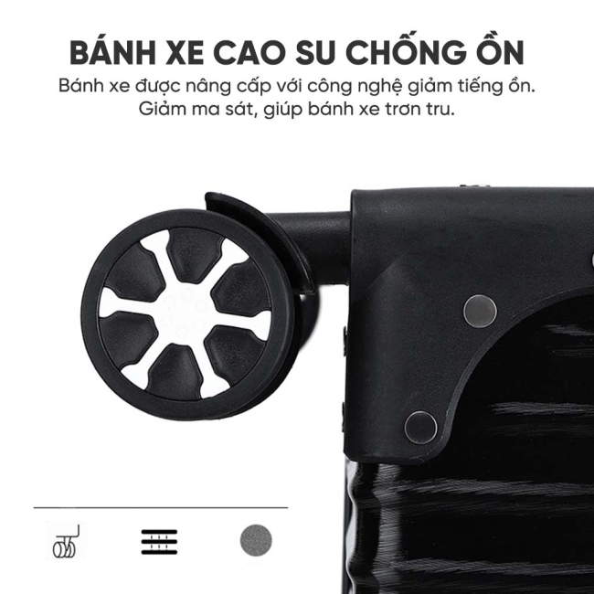 [SBAESTORE] Vali kéo du lịch KIDEN khung nhôm khóa sập cao cấp TSA tiêu chuẩn quốc tế chống trộm