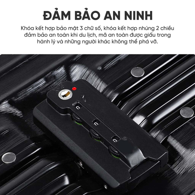 [SBAESTORE] Vali kéo du lịch KIDEN khung nhôm khóa sập cao cấp TSA tiêu chuẩn quốc tế chống trộm